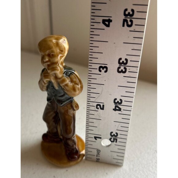 Wade Whimsies Phil The Fluter Vtg Glazed Ceramic Figurine Ireland Collectible - Picture 6 of 6